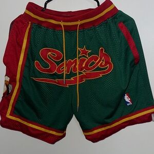 Just Don Green and Red Sonics Shorts